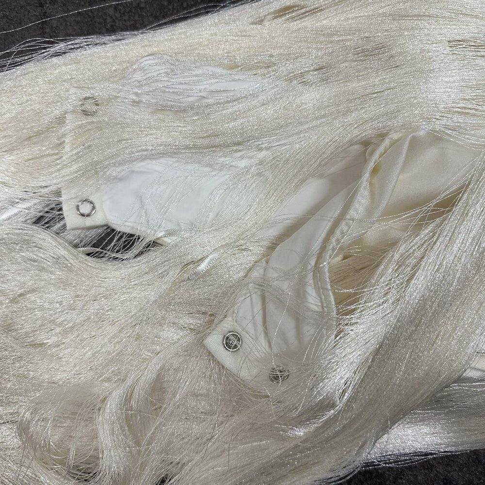 PatBO All-over Fringe Sleeveless Maxi Dress in White - Picture 8 of 8